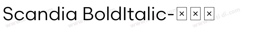 Scandia BoldItalic字体转换